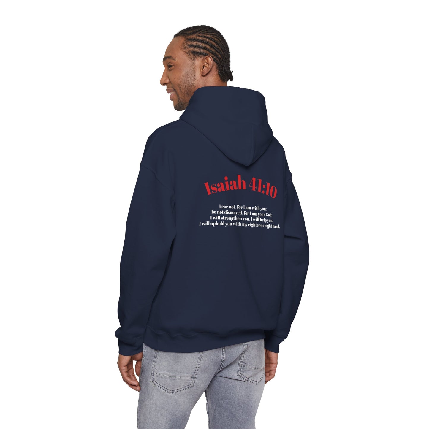 Biblical Isaiah 41:10 Hoodie — Faith Quote Christian Pullover
