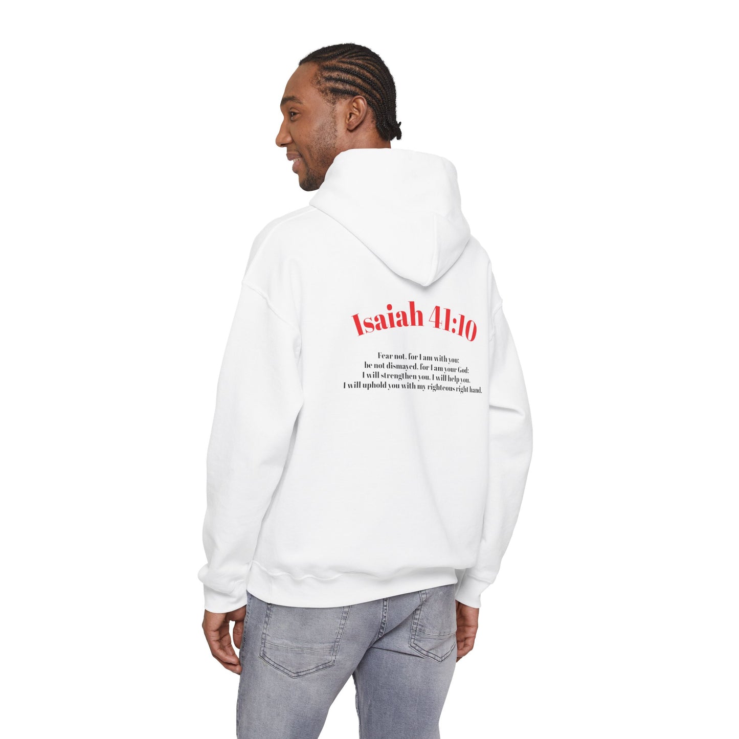 Biblical Isaiah 41:10 Hoodie — Faith Quote Christian Pullover