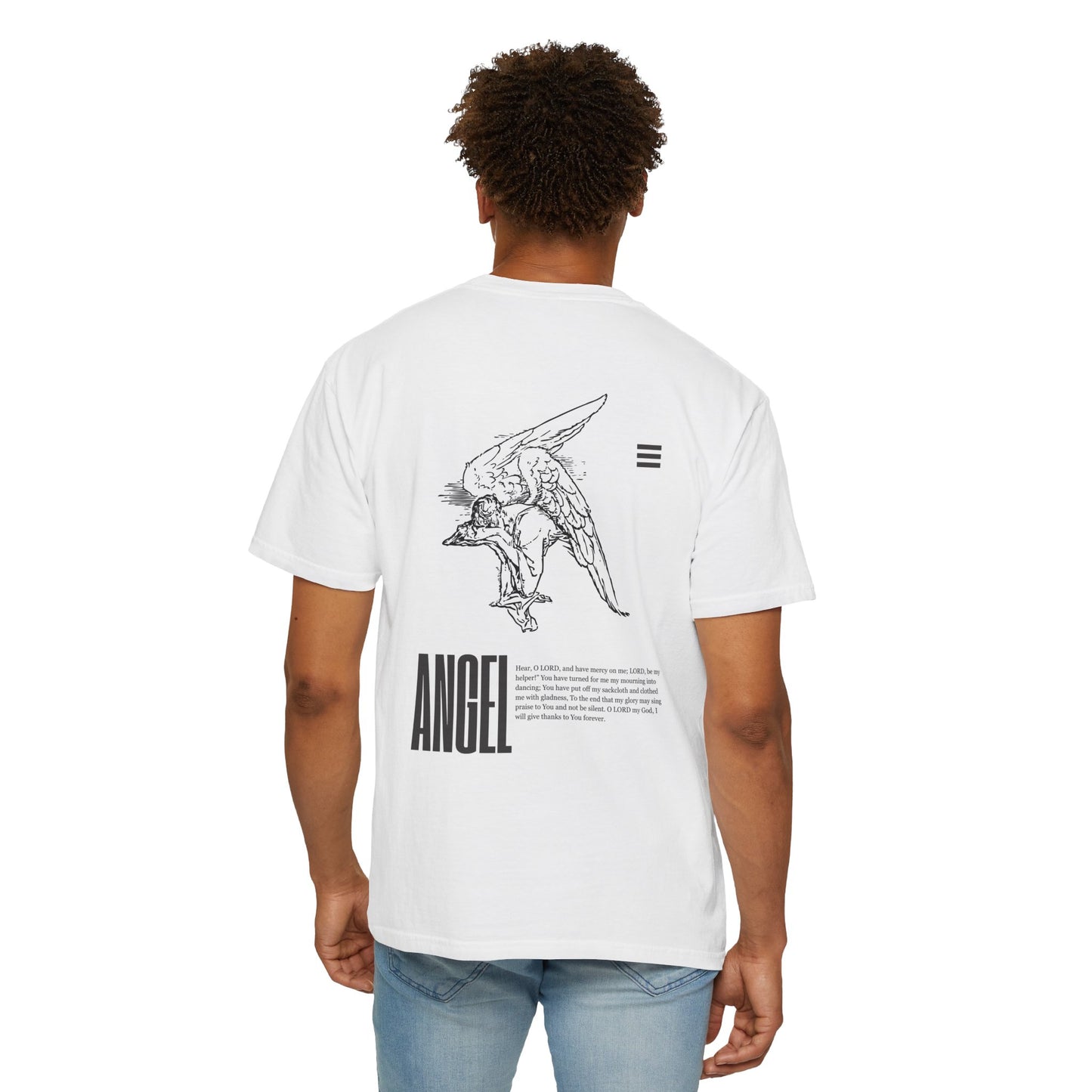 Angel Graphic T-Shirt — Vintage Winged Angel Print