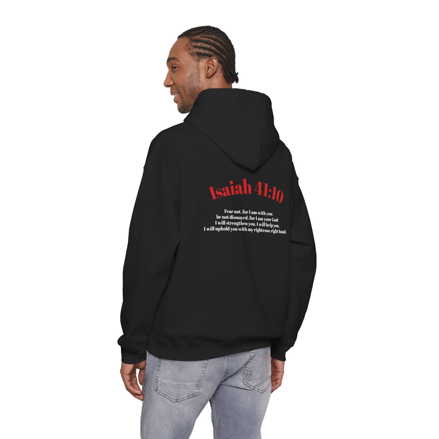 Biblical Isaiah 41:10 Hoodie — Faith Quote Christian Pullover